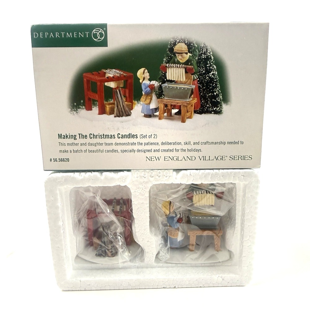 Dept 56 Making the Christmas Candles New England Snow Village Mom Daughter 56620